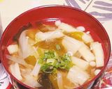えのきとキャベツのみそ汁作り方8写真