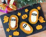 ハロウィン*パンプキンエッグミイラ作り方10写真