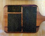 キャラ弁☆おばけちゃん海苔巻き作り方1写真