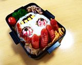 閲覧注意！ハロウィン骸骨弁当作り方4写真