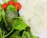 レトルトハンバーグ活用●ロコモコライス作り方1写真