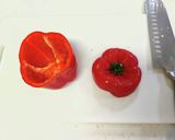 簡単3分☆パプリカのピラフ詰め作り方1写真
