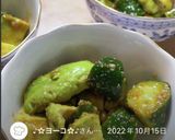 胡瓜とアボカドのスタミナ和え☆作り方3写真