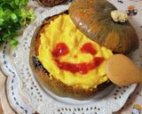 ハロウィン♪丸ごとかぼちゃのオムリゾット作り方3写真