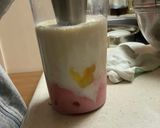 バナナスムージー苺入り作り方1写真