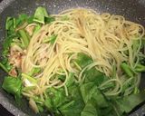 15分で空芯菜と鯖缶のパスタ〜訪問介護編作り方7写真