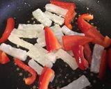 米粉付き大根&パプリカ焼き作り方4写真