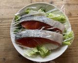 m蒸し秋鮭(生鮭)と白菜のポン酢がけ作り方3写真