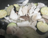 豚肉の茄子&シメジ&エリンギトマトソース作り方1写真