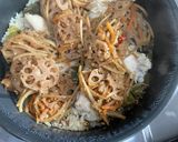 高菜漬け手羽元の炊き込みご飯作り方4写真