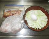 米粉を使った「鶏もも肉唐揚げ＆揚げ卵」作り方2写真