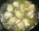米粉を使った「鶏もも肉唐揚げ＆揚げ卵」作り方3写真