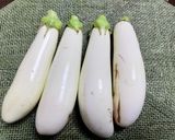 白茄子の落花生味噌和え♪作り方1写真