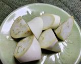 白茄子の落花生味噌和え♪作り方2写真