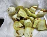 白茄子の落花生味噌和え♪作り方5写真