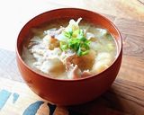 ほっこり★白菜と油揚げの豚汁作り方5写真