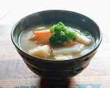 ほっこり★根菜と油揚げのコク旨酒粕味噌汁作り方5写真