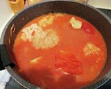 味噌鍋の〆に★トマトチーズリゾット作り方2写真