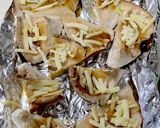 椎茸のガーリックソースのチーズ焼き^^作り方3写真