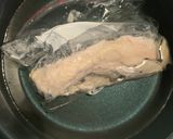 鶏むね肉ときゅうりのすり胡麻ポン酢作り方1写真