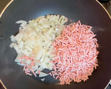 かぼちゃとひき肉のカレー炒め作り方2写真