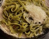 ベーコンきのこのほうれん草フェットチーネ作り方3写真