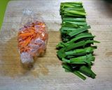米粉でニラと人参のチヂミ作り方1写真
