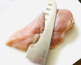 【鶏胸肉】切り方でやわやわ作り方2写真