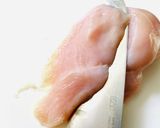 【鶏胸肉】切り方でやわやわ作り方3写真