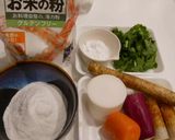 米粉のだんご汁作り方2写真