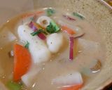 米粉のだんご汁作り方9写真