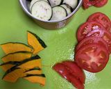 なすトマトかぼちゃのオーブン焼き作り方1写真
