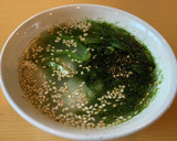 入れるだけ！すじ青のりと鶏ささみのスープ作り方5写真