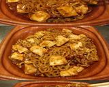 美味ドレごましゃぶで四川麻婆豆腐焼きそば作り方2写真