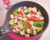 ピーマンと魚肉ソーセージ炒め作り方5写真