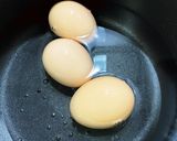 簡単！湯豆腐と煮卵(味付けは塩のみ)作り方3写真