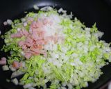 ごはん半分で満足！白菜大根チャーハン作り方3写真