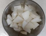 手軽な根菜と豆（おから）のほっこり味噌汁作り方3写真