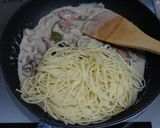 旨味たっぷり豆乳クリーム柚子胡椒パスタ作り方4写真