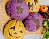 ハロウィン★かぼちゃメロンパン作り方20写真