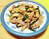 きのことこんにゃくの生姜炒め作り方4写真