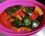 レンチンでカボチャの肉味噌和え作り方3写真