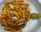 柿の種 山葵醤油 七味マヨ おつまみ作り方1写真