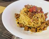激安サイコロステーキでラグーソースパスタ作り方6写真