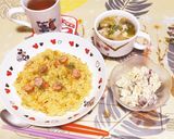 レタスとハムの中華スープ作り方11写真