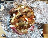 超簡単!豚肉と平茸の味噌マヨホイル蒸焼き作り方5写真
