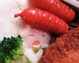 息子弁当10/18作り方1写真