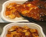 美味ドレとスイートチリソースで麻婆豆腐丼作り方2写真