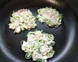 米粉を使いネギとベーコン焼き作り方5写真