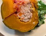 肉詰め カボチャ　ジャックオランタン作り方7写真